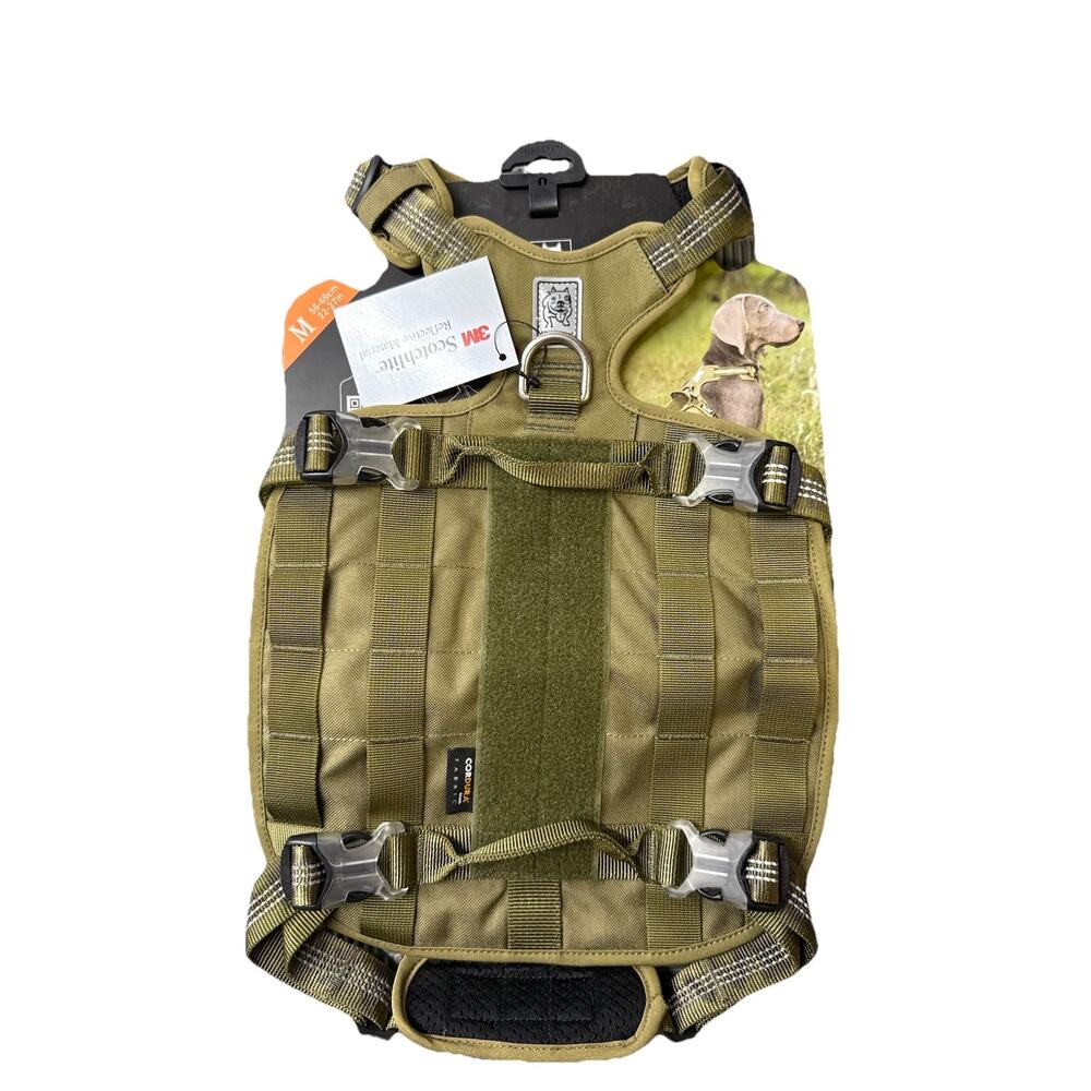 Tactical Harness Vest with Waterproof Backpack Medium Green chest 22-27 inch